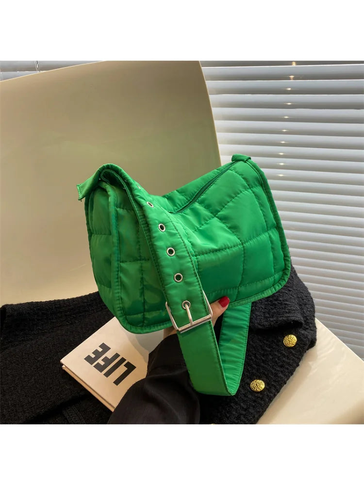 Foufurieux Women Shoulder Bag Quilted Crossbody Rhombus Handbag Tote
