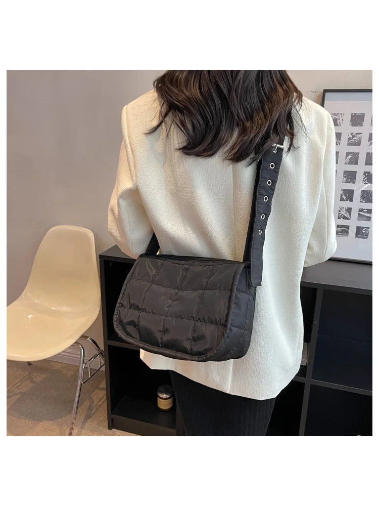 Foufurieux Women Shoulder Bag Quilted Crossbody Rhombus Handbag Tote