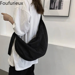 Harajuku Style Diagonal Bag Waterproof Oxford Female Pack