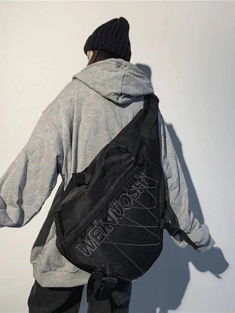 Large Capacity Chest Bag Japanese Casual Shoulder Bag