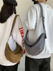 Foufurieux Canvas Shoulder Bag for Men and Women