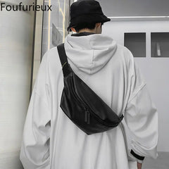 Foufurieux Men's Cross Body Bag Outdoor Sports Chest Bag
