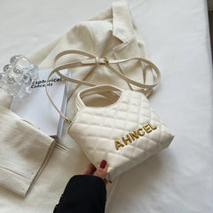 Vintage PU Leather Chain Shoulder Crossbody Tote Bag