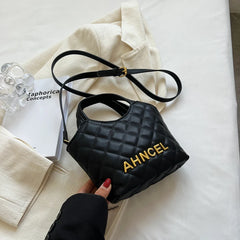 Vintage PU Leather Chain Shoulder Crossbody Tote Bag