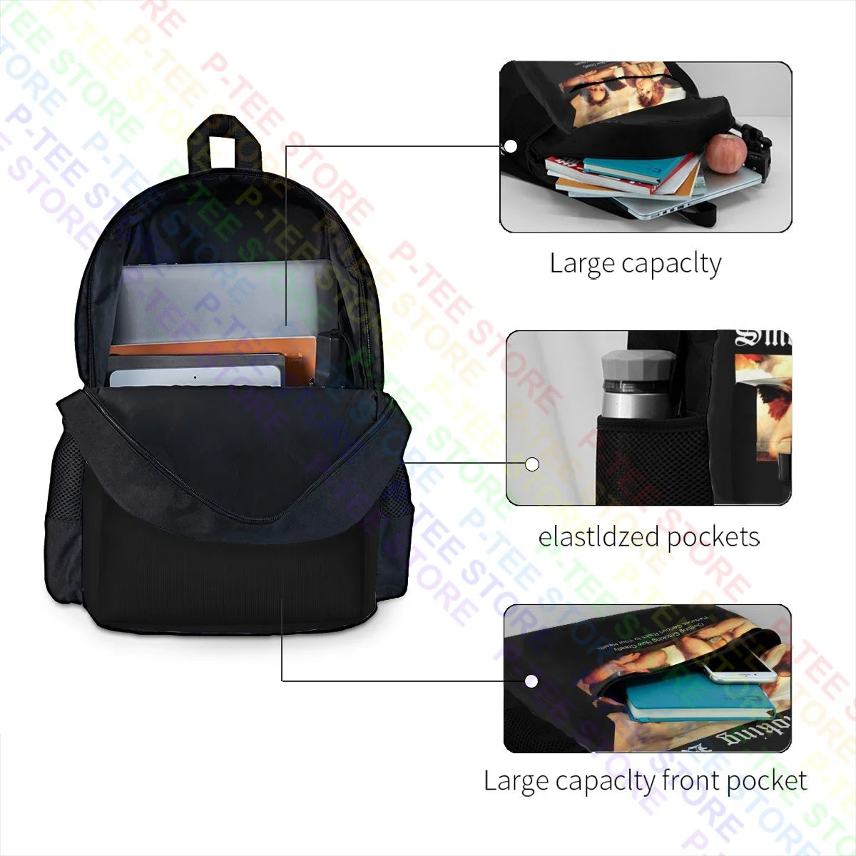 Fr2 Smoking Kills Angels Backpack Outdoor Sports Bag