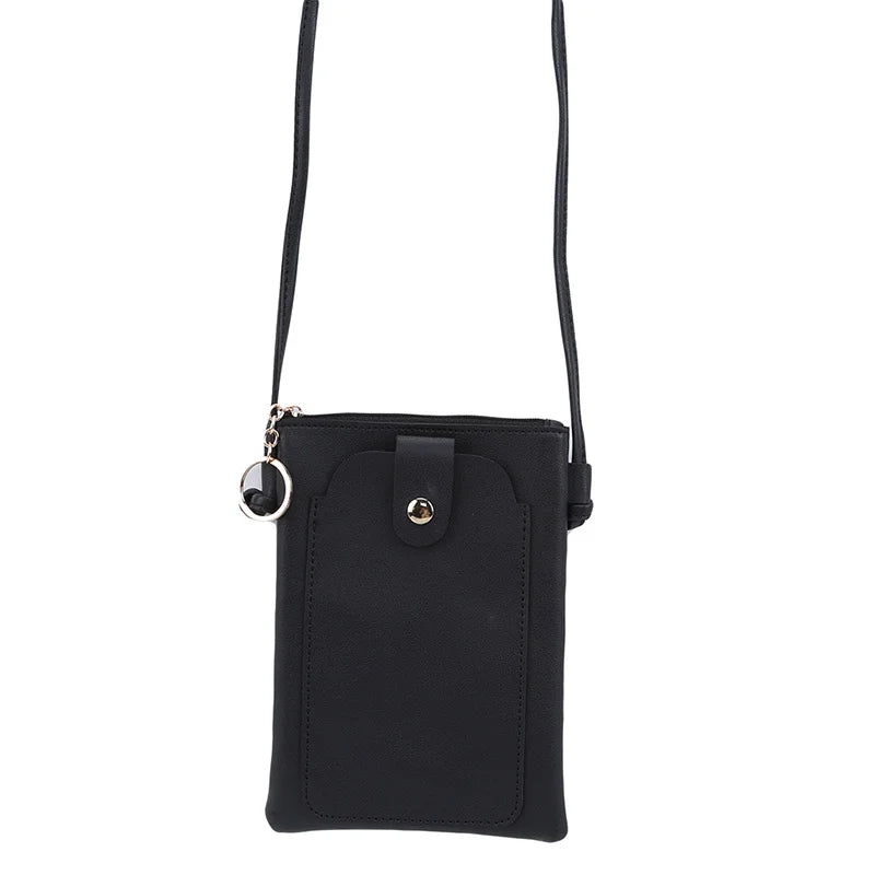 Frauen PU Mini Haspe Messenger Taschen Frauen Handy Tasche Beutel Frauen Crossbo