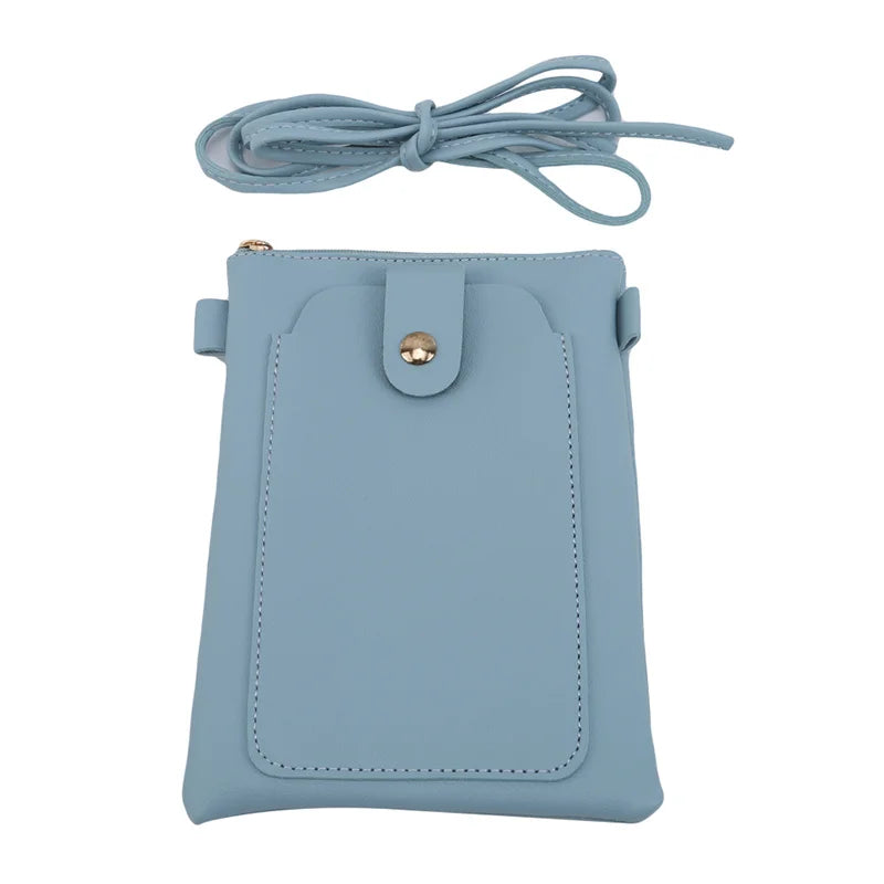 Frauen PU Mini Haspe Messenger Taschen Frauen Handy Tasche Beutel Frauen Crossbo