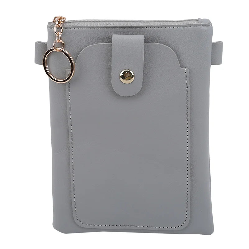 Frauen PU Mini Haspe Messenger Taschen Frauen Handy Tasche Beutel Frauen Crossbo