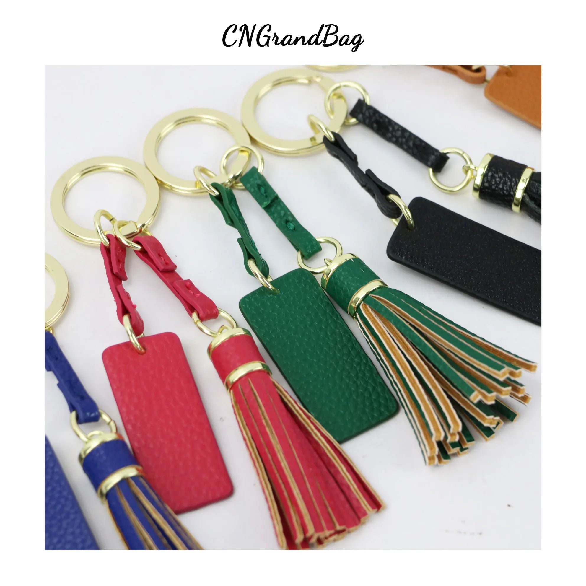 Leather Tassel Keychain Car Unisex Bag Wallet