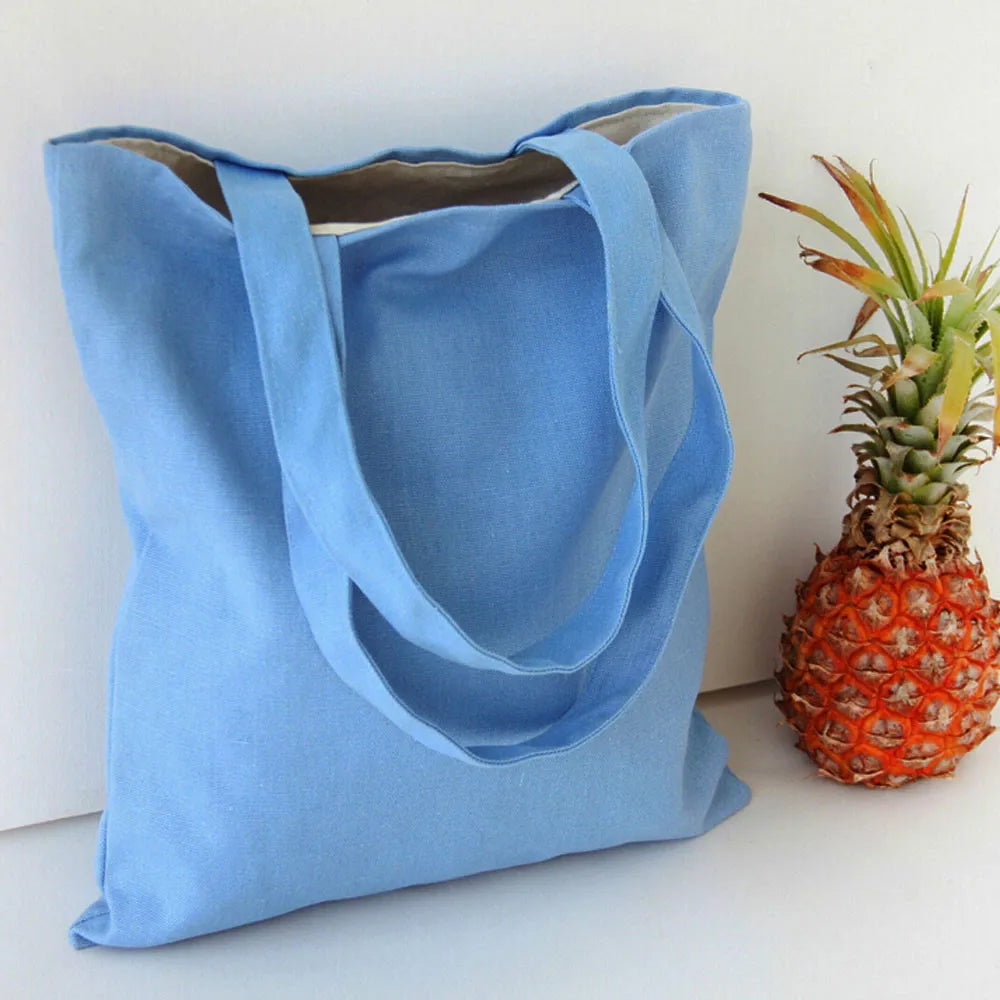 Women's Canvas Shoulder Bag Tote Shopper Beach Handbag