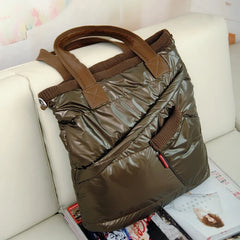 Cotton Warm Hand Bag Winter Bags Women Shoulder Bag