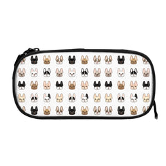 Frenchies Family Pen Box Student School Anime Zipper Pen Bag