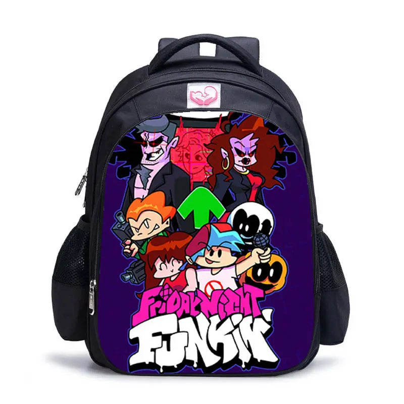 FNF Anime Backpack for Kids School Boys Girls Travel Backpacks