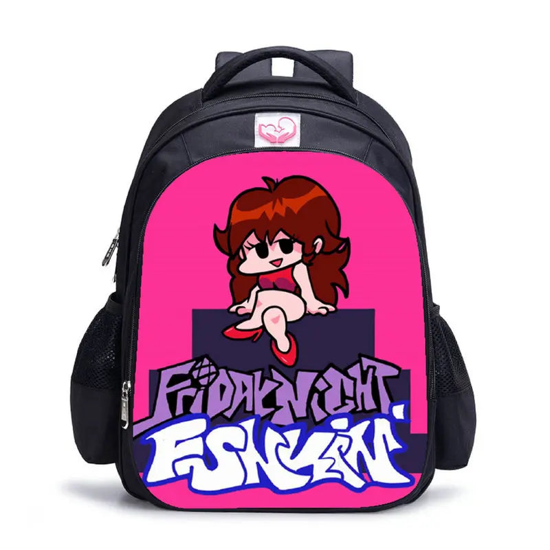 FNF Anime Backpack for Kids School Boys Girls Travel Backpacks