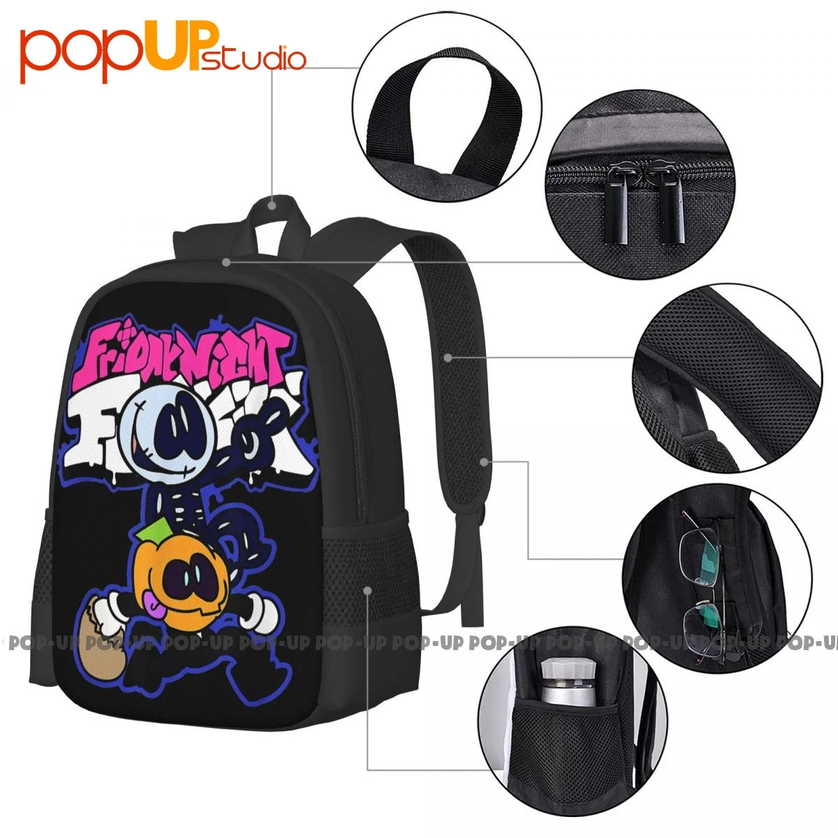 FNF Skid And Pump Backpack Large Capacity Sports Style