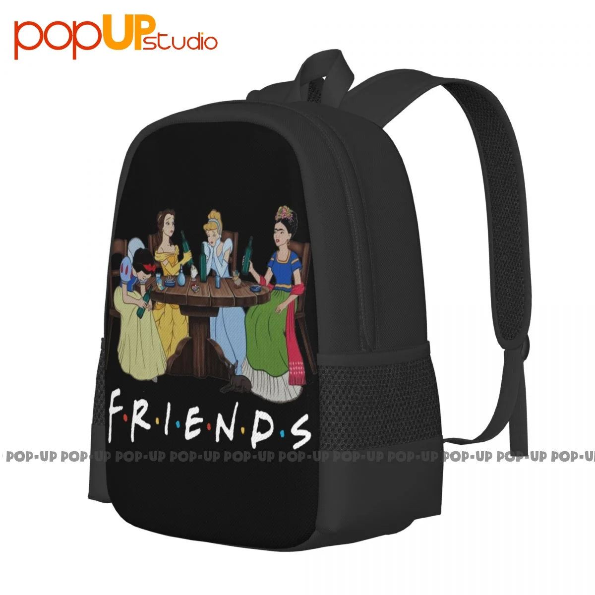 Girls Drinking Shirts Princess Party Backpack Large Capacity