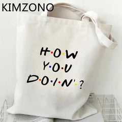 TV Show Recycle Bag Shopper Jute String Bolsa Sacolas
