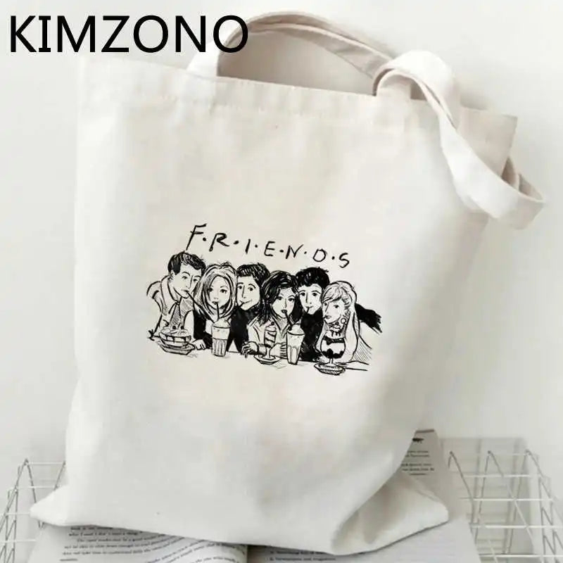 TV Show Recycle Bag Shopper Jute String Bolsa Sacolas