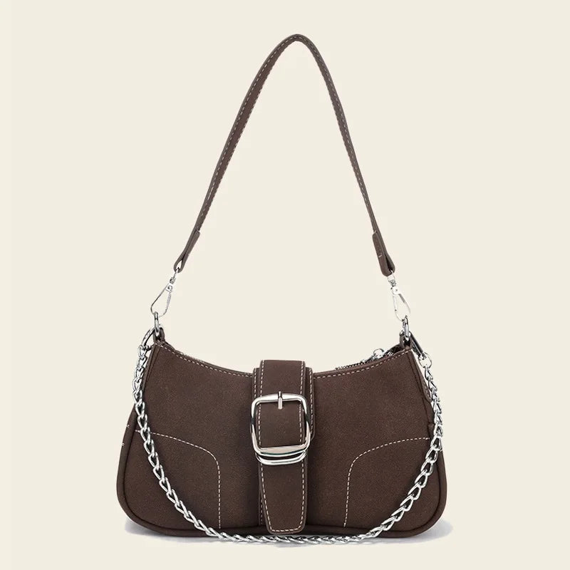 Soft-faced Underarm Clutch: High-quality Texture Shoulder Chain Handbag
