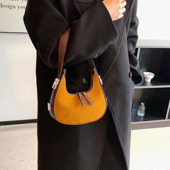 Stylish Frosted Fabric Shoulder Bag for Women