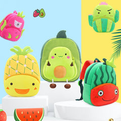 Fruit Cartoon Plush Backpack Bag for Kids