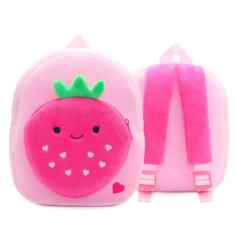 Fruit Cartoon Plush Backpack Bag for Kids