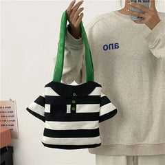 Novelty Girls Tote Bag Casual Ladies Shoulder Bags Fun Clothes Women Purses