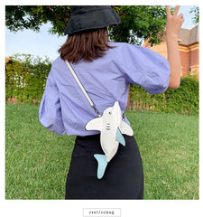 Shark Crossbody Shoulder Bag Mini Messenger Wallets for Women
