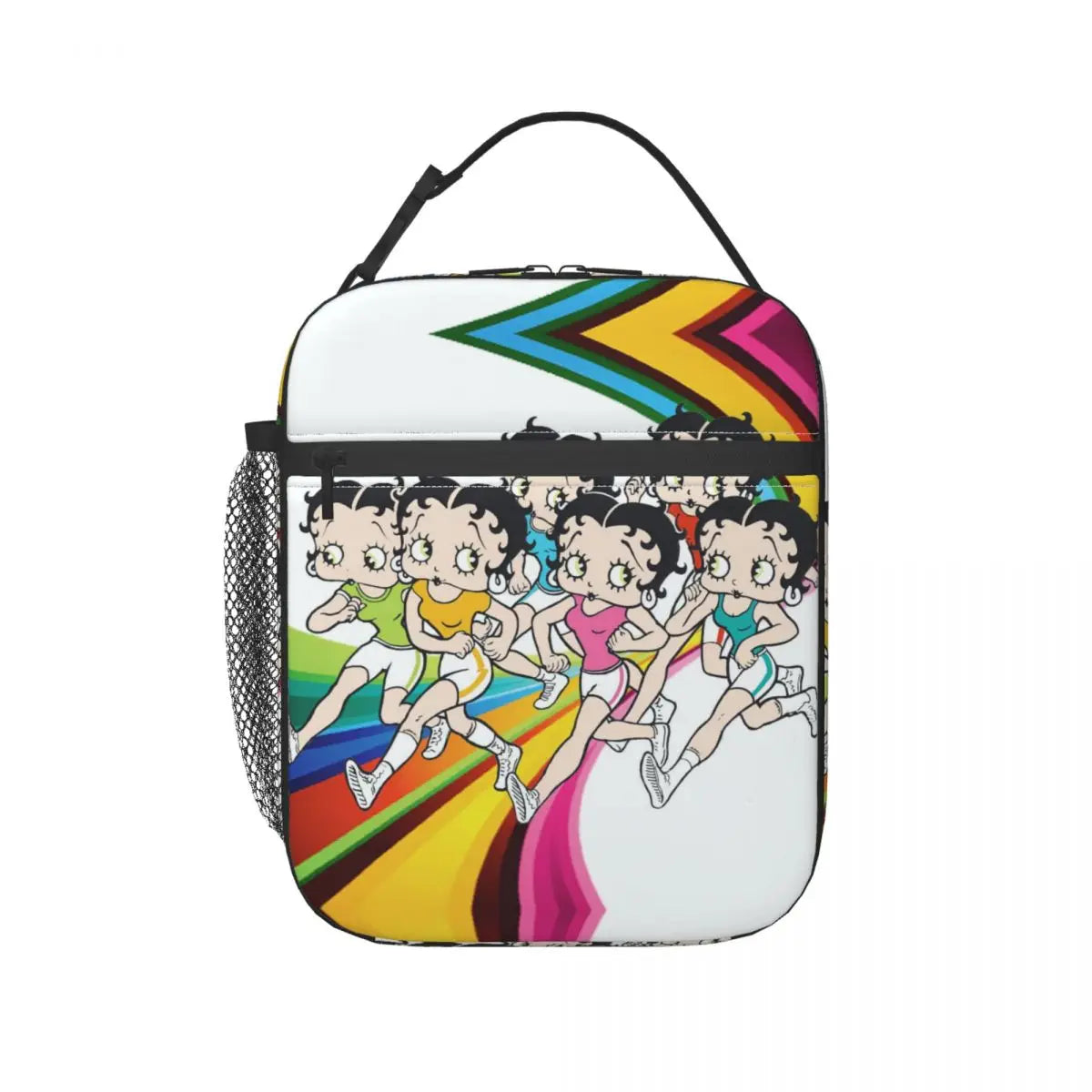 Betty Boops Animation Insulated Lunch Tote Bag Portable Thermal Cooler Food Box