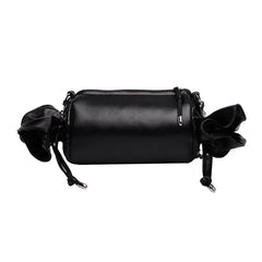 Funny Candy Women Bag Leather Shoulder Bag Chain Pleated Barrel Messenger