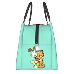 Funny Garfields Reusable Lunch Boxes Women Cartoon Cat Cooler Thermal Insulated