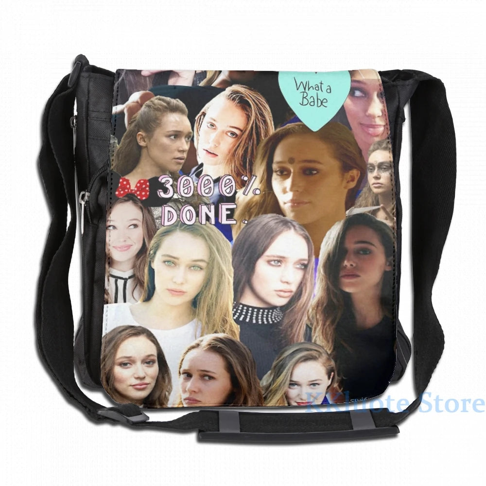 Graphic Print Alycia Debnam Carey Collage USB Charge Backpack