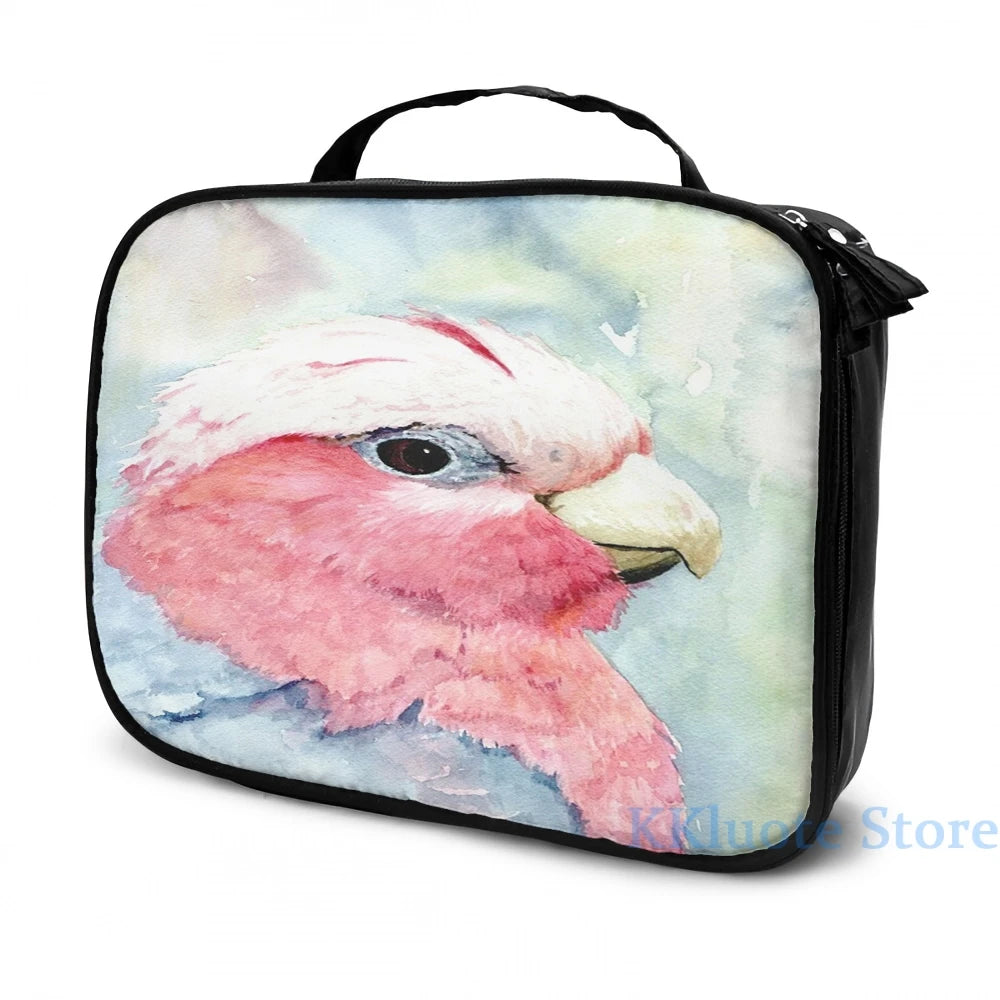Funny Australian Galah Cockatoo Watercolour Painting USB Charge Backpack