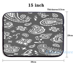 Funny Graphic Bandana Pattern USB Charge Backpack