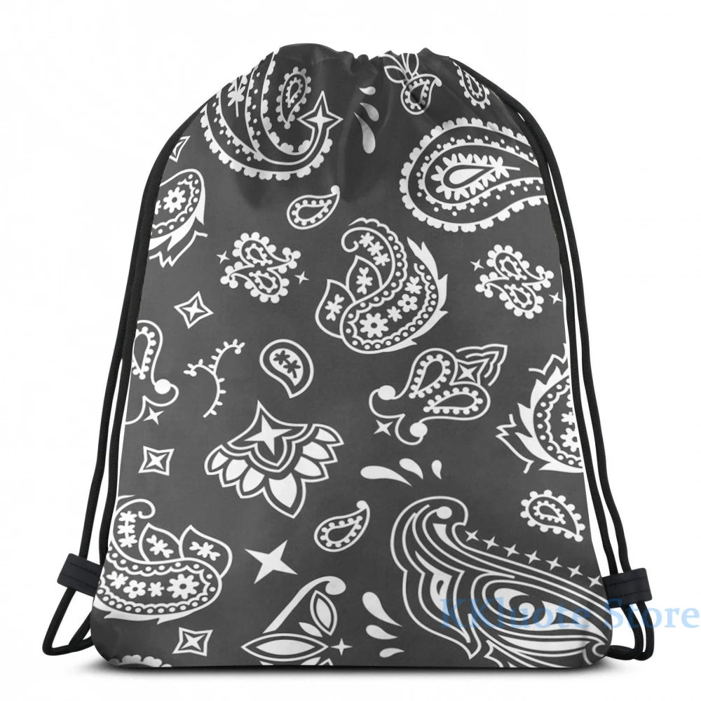 Funny Graphic Bandana Pattern USB Charge Backpack