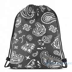 Funny Graphic Bandana Pattern USB Charge Backpack