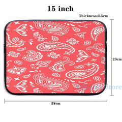 Funny Graphic Print Bandana Seamless Pattern Red USB Charge Backpack