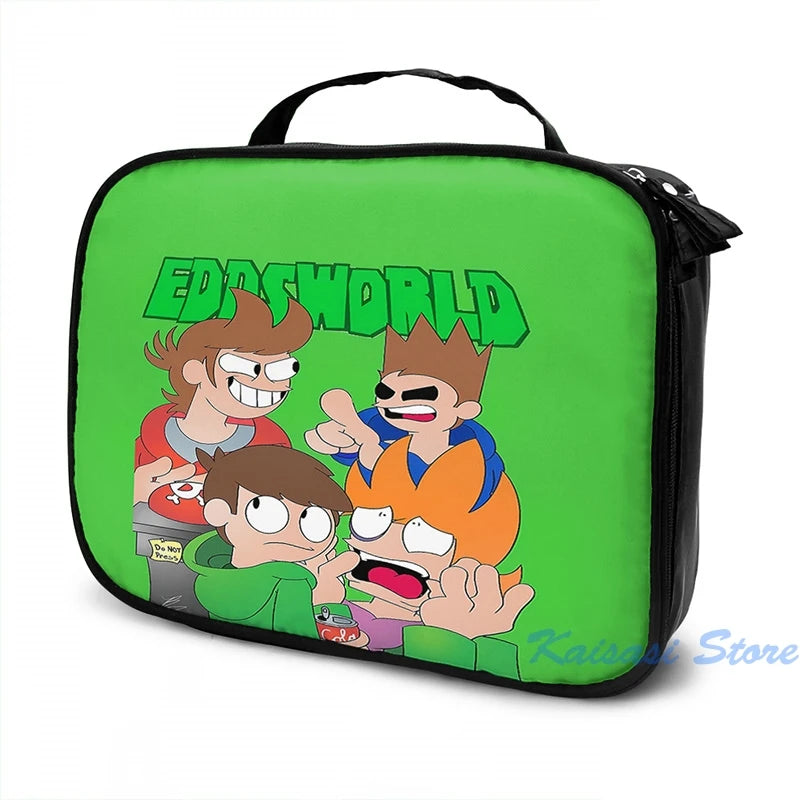 Funny Eddsworld The End USB Charge Backpack School Travel Laptop Bag