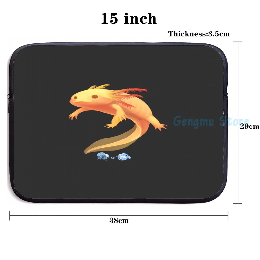 Axolotl USB Charge Backpack Funny Graphic Print School Travel Laptop Bag