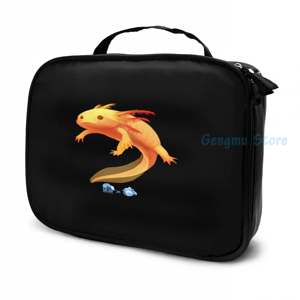 Axolotl USB Charge Backpack Funny Graphic Print School Travel Laptop Bag