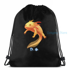 Axolotl USB Charge Backpack Funny Graphic Print School Travel Laptop Bag