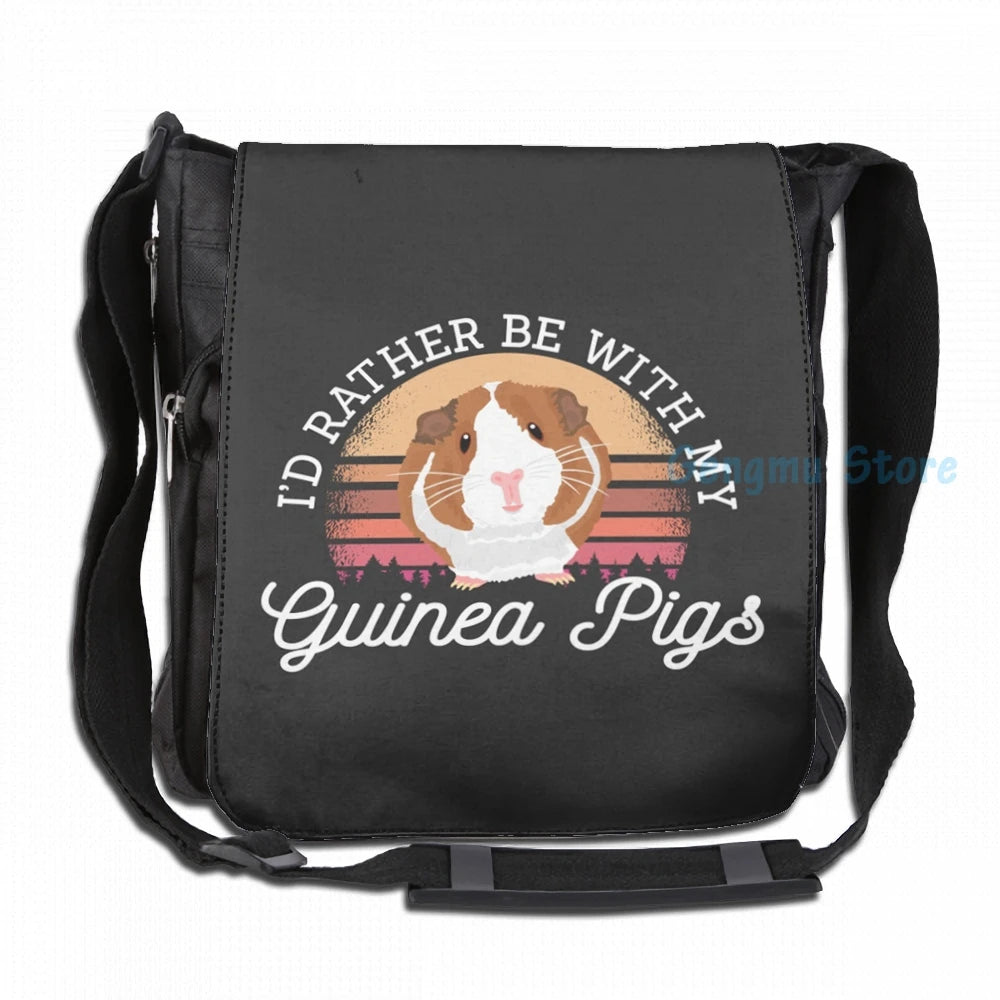 Funny Graphic print Guinea Pig Cavy USB Charge Backpack School Travel Bag