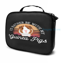 Funny Graphic print Guinea Pig Cavy USB Charge Backpack School Travel Bag