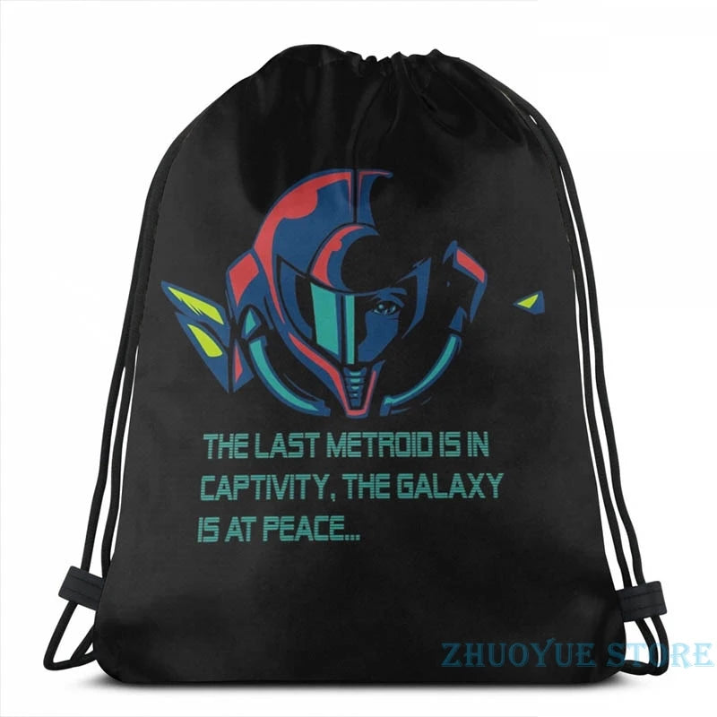 Metroid Debriefing USB Charge Backpack School Travel Laptop Bag