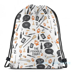 Funny Foxhole Court Pattern USB Charge Backpack Men School Women Bag