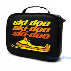 Vintage Ski Doo Snowmobiles USB Backpack Men Women Bag