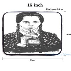 Funny Graphic print Wednesday Addams USB Charge Backpack School Travel