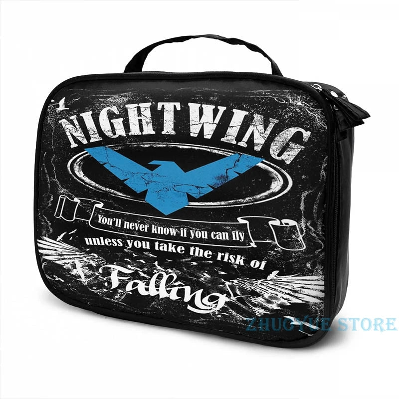 Nightwing Graphic Print Backpack with USB Charge Port
