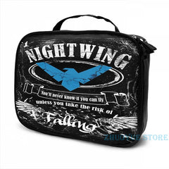 Nightwing Graphic Print Backpack with USB Charge Port