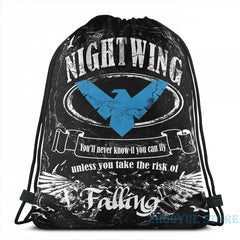Nightwing Graphic Print Backpack with USB Charge Port